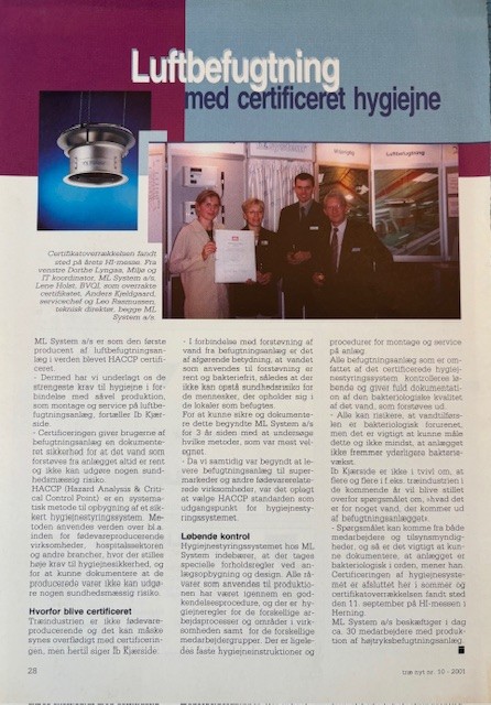 Artikel om hygiejnestyringscertifikat Artikel om hygiejnestyringscertifikat